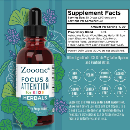 Zooone® - Kids Focus & Attention Drops